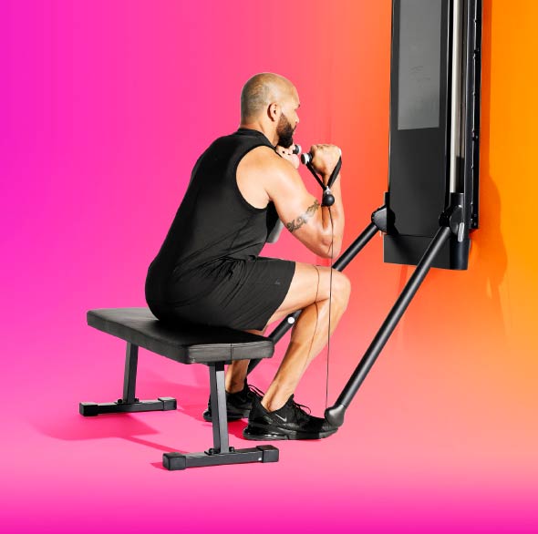 Person doing Tonal workout