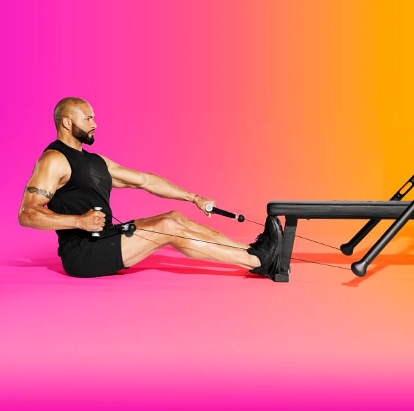 Person working out with a Tonal Resistance trainer