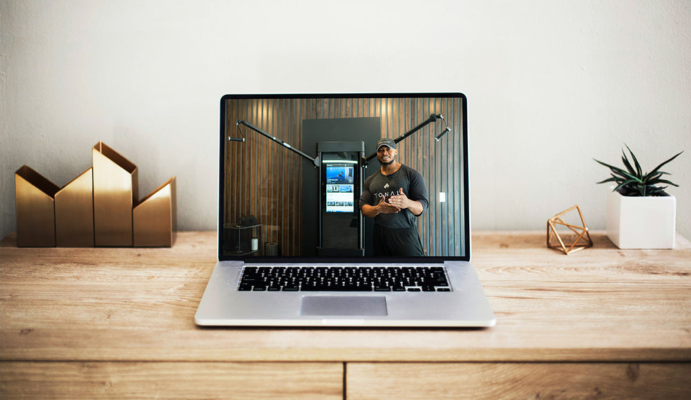 Virtual demo being watched on a laptop