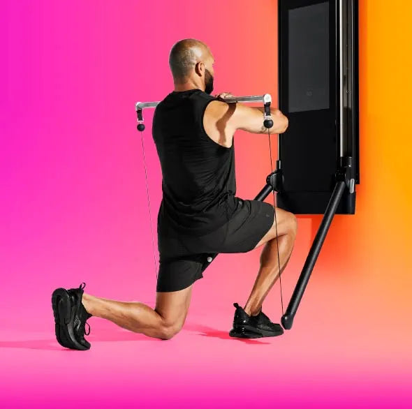 Barbell Front Racked Reverse Lunge