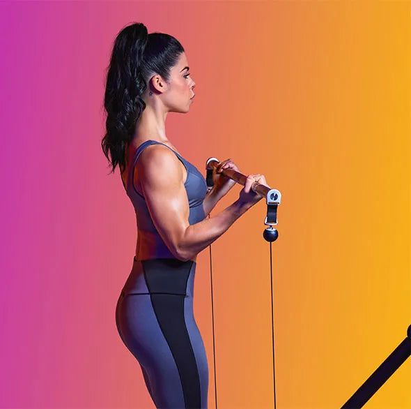 Person working out with a Tonal Resistance trainer