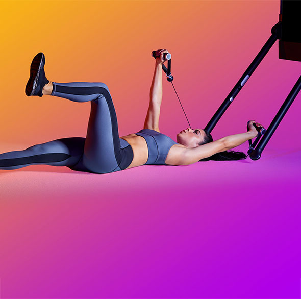 Person doing Tonal workout