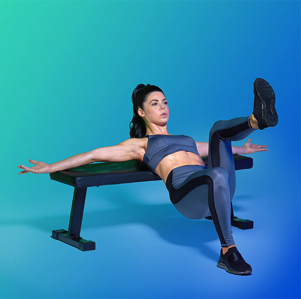 Person doing Tonal bodyweight workout