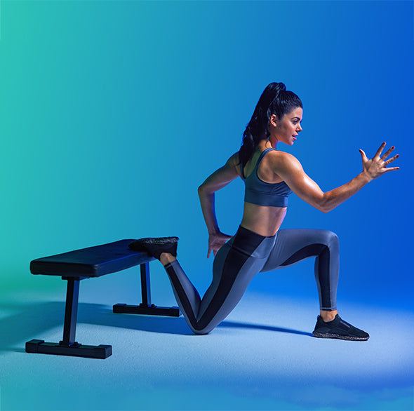 Person doing Tonal bodyweight workout
