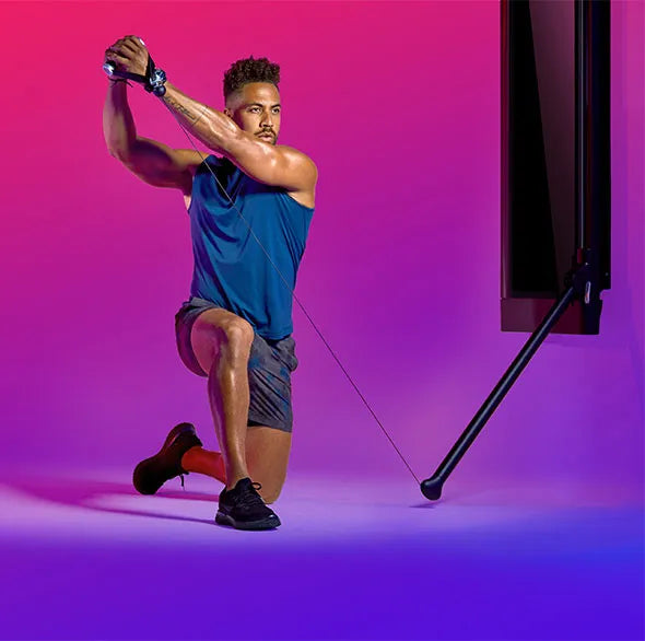 Person working out with a Tonal Resistance trainer