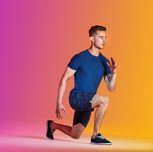 Person doing Tonal bodyweight workout