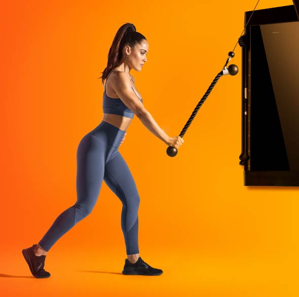 Person doing Tonal workout
