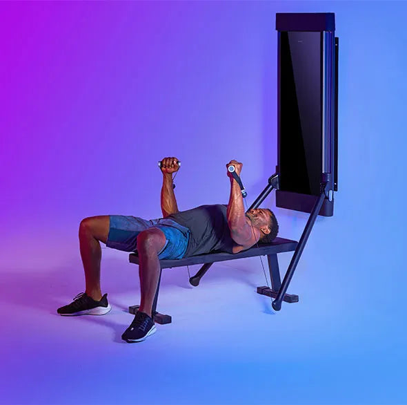 Person working out with a Tonal Resistance trainer