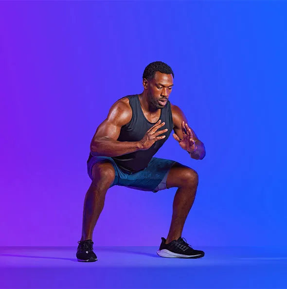 Person doing Tonal bodyweight workout