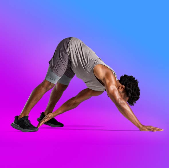 Person doing Tonal bodyweight workout