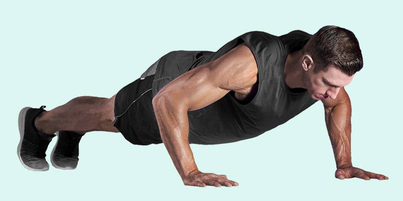 Pushup; chest and triceps workout at home