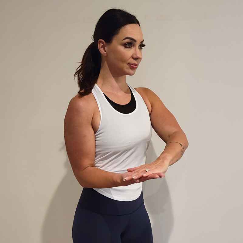 Static isometric hold; at-home biceps workout