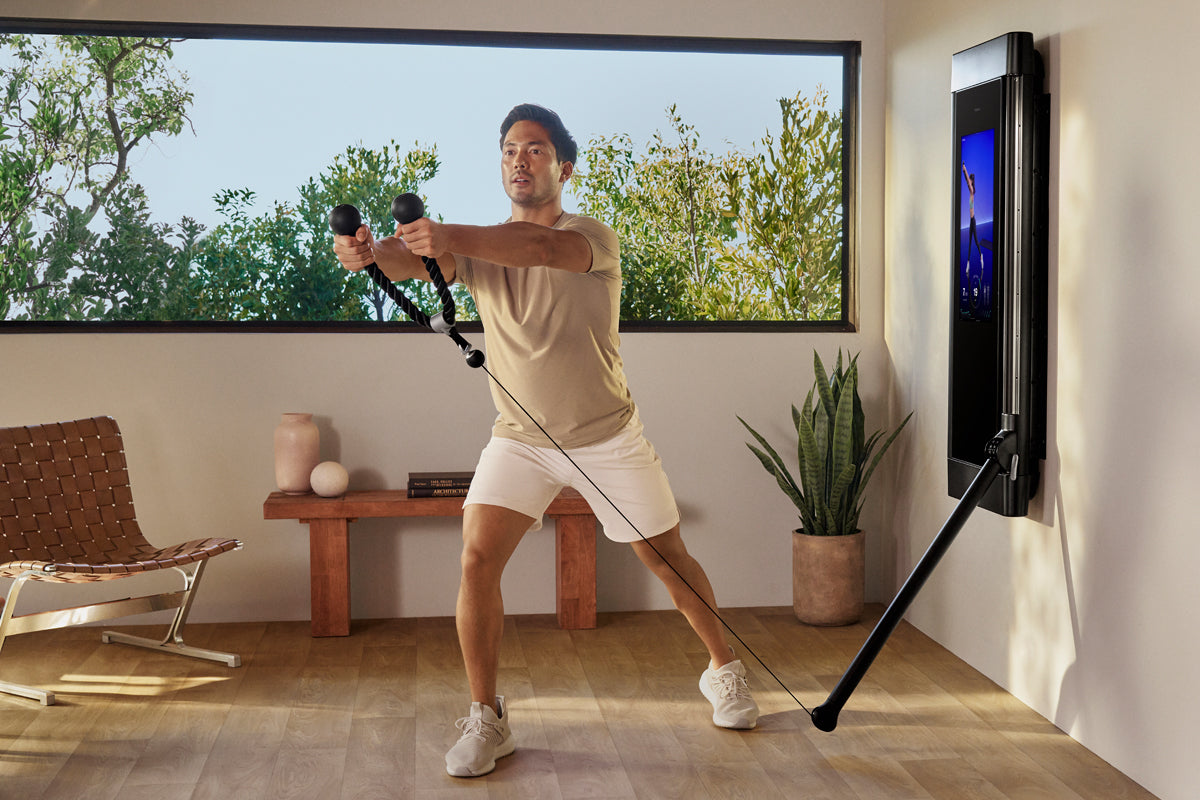 Man working out on Tonal