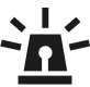 Icon of flashing emergency light
