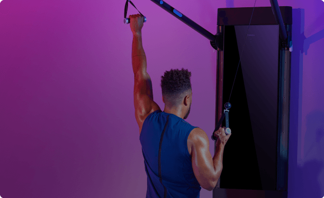 Person doing Tonal workout