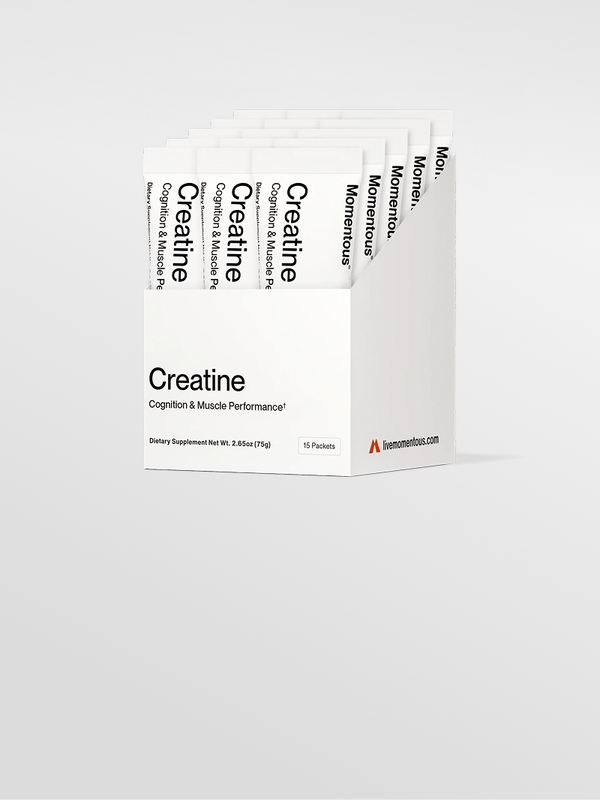 Box of Momentous Creatine powder packets