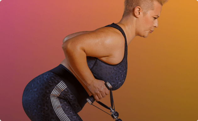 Person doing Tonal workout
