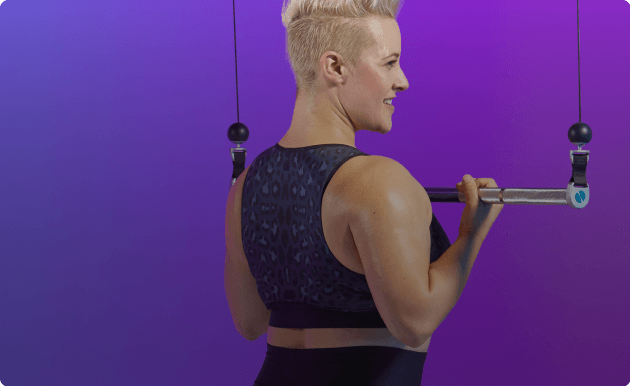 Person doing Tonal workout