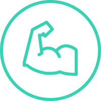 Flexing arm icon